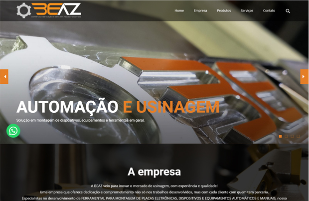 criação de site americana logotipo beaz